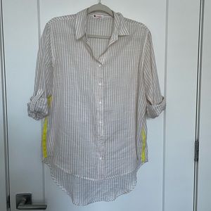 Sundry x EVEREVE Pop Stripe Button Down, size xs